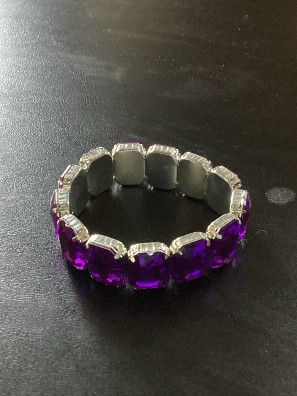 Purple Crystal Stretch Bracelet - Women Jewelry